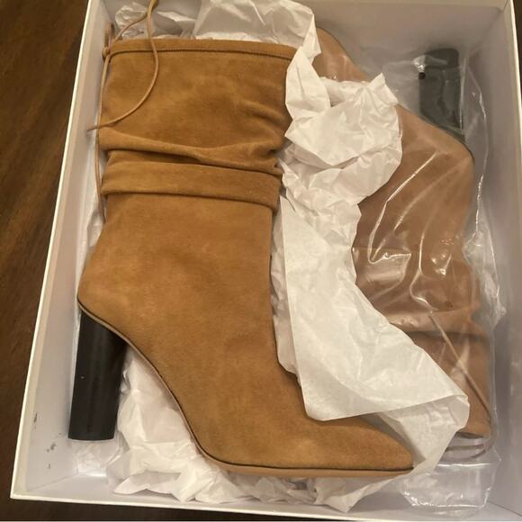 🔥🔥FIRE SALE 🔥🔥IRO Women's Tan Suede Heeled Boots, 9 - Picture 2 of 10